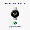 Docking stand Kwmobile pentru Google Pixel Watch 2, Alb, Silicon, KWM0000259O002C