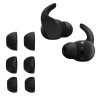 Set 6 Varfuri de schimb Kwmobile pentru Beats Fit Pro, Negru, Silicon, KWM0000259Q001C