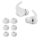Set 6 Varfuri de schimb Kwmobile pentru Beats Fit Pro, Alb, Silicon, KWM0000259Q002C