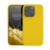 Husa Apple iPhone 14 Pro, Galben, Silicon, KWM000016NK034C