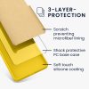 Husa Apple iPhone 14 Pro, Galben, Silicon, KWM000016NK034C