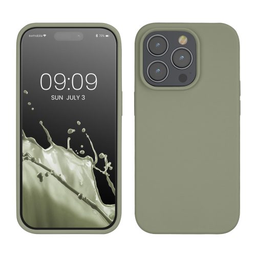 Husa Apple iPhone 14 Pro, Verde, Silicon, KWM000016NK035C