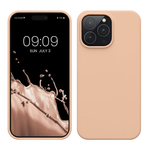 Husa Apple iPhone 14 Pro Max, Crem, Silicon, KWM000016NL035C