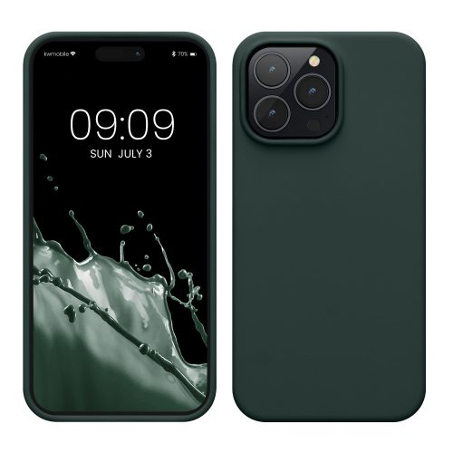 Husa Apple iPhone 14 Pro Max, Verde inchis, Silicon, KWM000016NL037C