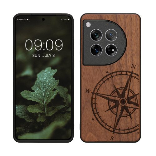 Husa OnePlus 12, Maro, Lemn, KWM000022QB001C