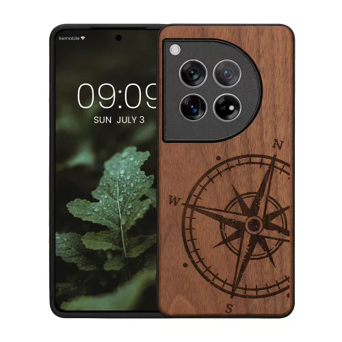 Husa OnePlus 12, Maro, Lemn, KWM000022QB001C