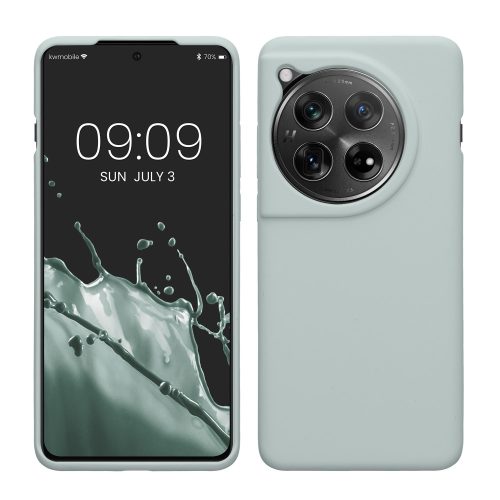 Husa OnePlus 12, Verde deschis, Silicon, KWM000022QC004C