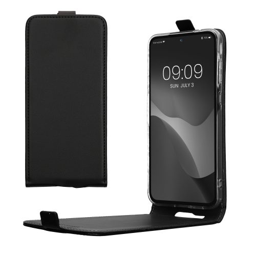 Husa Samsung Galaxy A55, Negru, Piele ecologica, KWM000021OP001C
