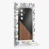 Husa Samsung Galaxy S24, Maro/Negru, Lemn, KWM000021OQ001C