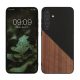 Husa Samsung Galaxy S24 Plus, Maro/Negru, Lemn, KWM000021OR001C