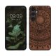 Husa Samsung Galaxy S23 FE, Maro inchis, Lemn, KWM000021PK002C