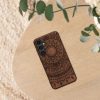 Husa Samsung Galaxy S23 FE, Maro inchis, Lemn, KWM000021PK002C