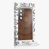 Husa Samsung Galaxy S23 FE, Maro inchis, Lemn, KWM000021PK002C