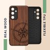 Husa Samsung Galaxy A55, Maro, Lemn, KWM000021PL002C