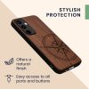 Husa Samsung Galaxy A55, Maro, Lemn, KWM000021PL002C