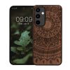 Husa Samsung Galaxy A55, Maro inchis, Lemn, KWM000021PL003C