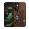 Husa Samsung Galaxy A55, Maro/Albastru, Lemn, KWM000021PL006C