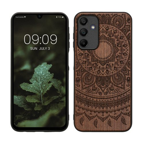 Husa Samsung Galaxy A15 5G, Maro inchis, Lemn, KWM000021PM002C