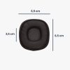 Set 2 Perne de urechi Kwmobile pentru Marshall Major 3, Negru, Piele ecologica, KWM000018EO002C