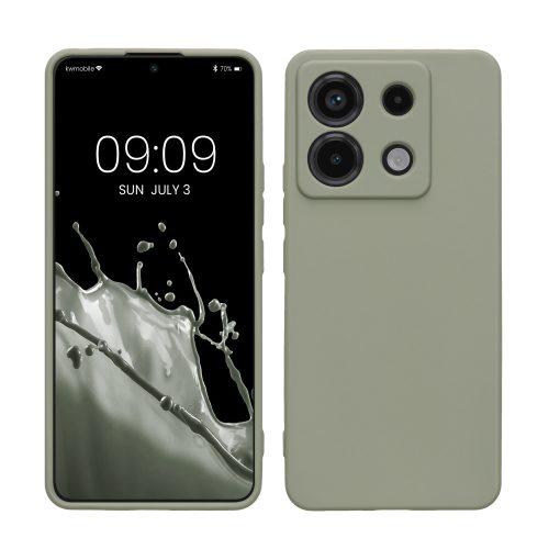 Husa Xiaomi Redmi Note 13 Pro 5G/Poco X6, Verde, Silicon, KWM000020LD003C