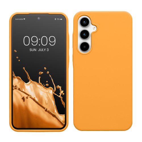 Husa Samsung Galaxy A35, Portocaliu, Silicon, KWM000021PA007C