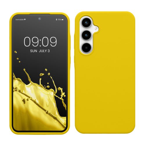 Husa Samsung Galaxy A35, Galben, Silicon, KWM000021PA010C