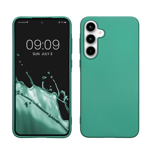 Husa Samsung Galaxy A35, Verde, Silicon, KWM000021PC004C