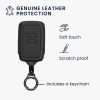 Husa Cheie Auto Kwmobile pentru Renault 4 Butoane - Smart Key, Negru, Piele naturala, KWM0000259Y001C