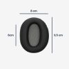 Set 2 Perne de urechi Kwmobile pentru Edifier W820NB Plus, Negru, Piele ecologica, KWM000025AH001C