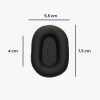 Set 2 Perne de urechi Kwmobile pentru BlueParrot B450-XT, Negru, Piele ecologica, KWM000025AI001C