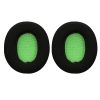 Set 2 Perne de urechi Kwmobile pentru PDP LVL30, Negru/Verde, Mesh, KWM000025AJ001C