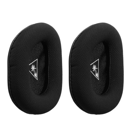 Set 2 Perne de urechi Kwmobile pentru TurtleBeach Beach Recon 70, Negru/Alb, Mesh, KWM000025AK001C