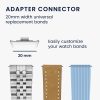 Set 4 Adaptori prindere curea de 20 mm Kwmobile pentru Xiaomi Redmi Watch 4 / Band 8 Pro, Argintiu/Auriu, Otel, KWM000025AY002C