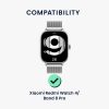 Set 4 Adaptori prindere curea de 20 mm Kwmobile pentru Xiaomi Redmi Watch 4 / Band 8 Pro, Argintiu/Auriu, Otel, KWM000025AY002C