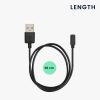 Cablu de incarcare USB Kwmobile pentru Xiaomi Redmi Watch 4 / Watch 3 Active / Watch 3 Lite, Negru, Plastic, KWM000025BD001C
