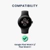 Set 2 Curele Kwmobile pentru Google Pixel Watch 2/Pixel Watch, Negru/Gri, Nylon, KWM000025BF001C