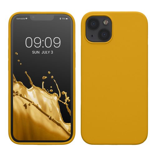 Husa Apple iPhone 13, Galben, Silicon, KWM000013OV094C