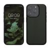 Husa Apple iPhone 15 Pro, Verde inchis, Lemn, KWM000020EE002C