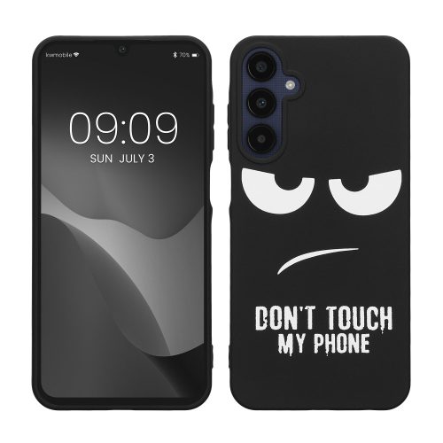 Husa Samsung Galaxy A25, Negru/Alb, Silicon, KWM000021QB001C