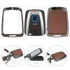 Carcasa Cheie Auto Kwmobile pentru BMW 4 Butoane - Smart Key, Maro/Gri, Zinc, KWM000025BX001C