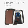 Carcasa Cheie Auto Kwmobile pentru BMW 4 Butoane - Smart Key, Maro/Gri, Zinc, KWM000025BX001C