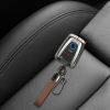 Carcasa Cheie Auto Kwmobile pentru BMW 4 Butoane - Smart Key, Maro/Gri, Zinc, KWM000025BX001C