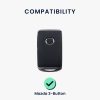 Husa Cheie Auto Kwmobile pentru Mazda 3 Butoane, Negru/Auriu, Silicon, KWM000025CD001C