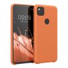 Husa Google Pixel 4a, Portocaliu, Silicon, KWM000011HX065C