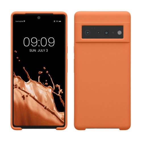 Husa Google Pixel 6 Pro, Portocaliu, Silicon, KWM000013OI047C