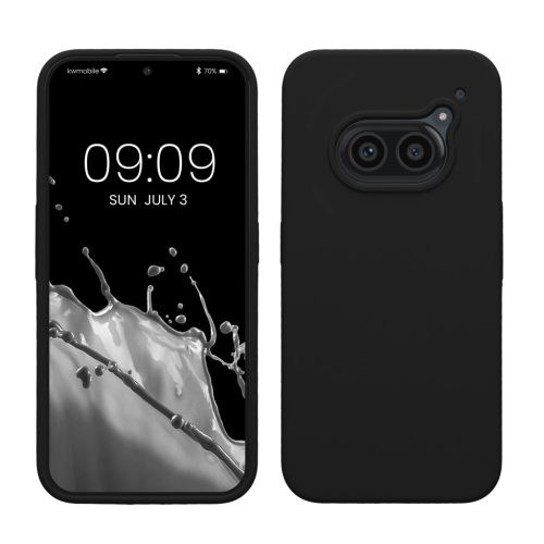 Husa Nothing Phone 2a/Phone 2a Plus, Negru, Silicon, KWM000020LP001C
