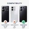 Set 3 Folii de protectie Kwmobile pentru Xiaomi Redmi Note 13, Transparent, Plastic, KWM000020MA001C