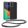 Husa Motorola Moto G34, Transparent/Negru, Silicon, KWM000022QR001C