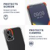 Husa Motorola Moto G34, Transparent/Negru, Silicon, KWM000022QR001C