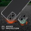 Husa Motorola Moto G34, Transparent/Negru, Silicon, KWM000022QR001C
